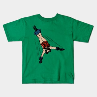 pop art superhero illustration Kids T-Shirt